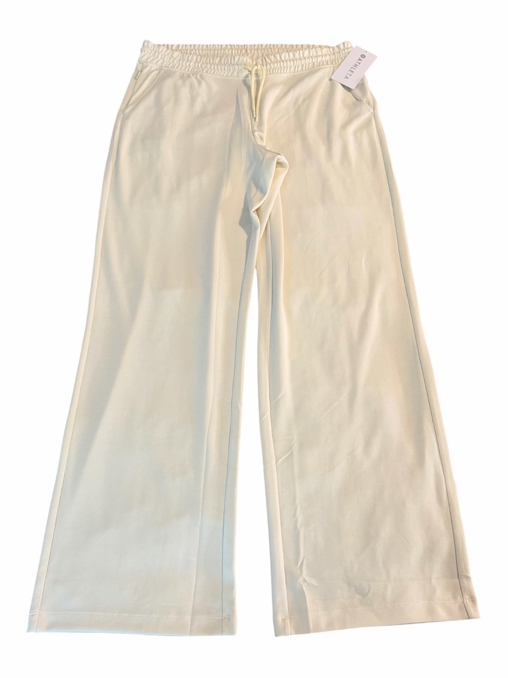 NWT |Athleta |Seasoft Straight Pant |XL Tall |Ivory |Wide Leg |34” Inseam - Picture 2 of 13